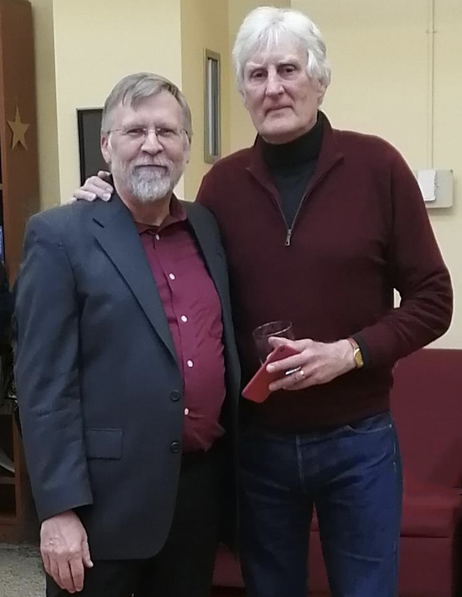 John Magee with Peter King