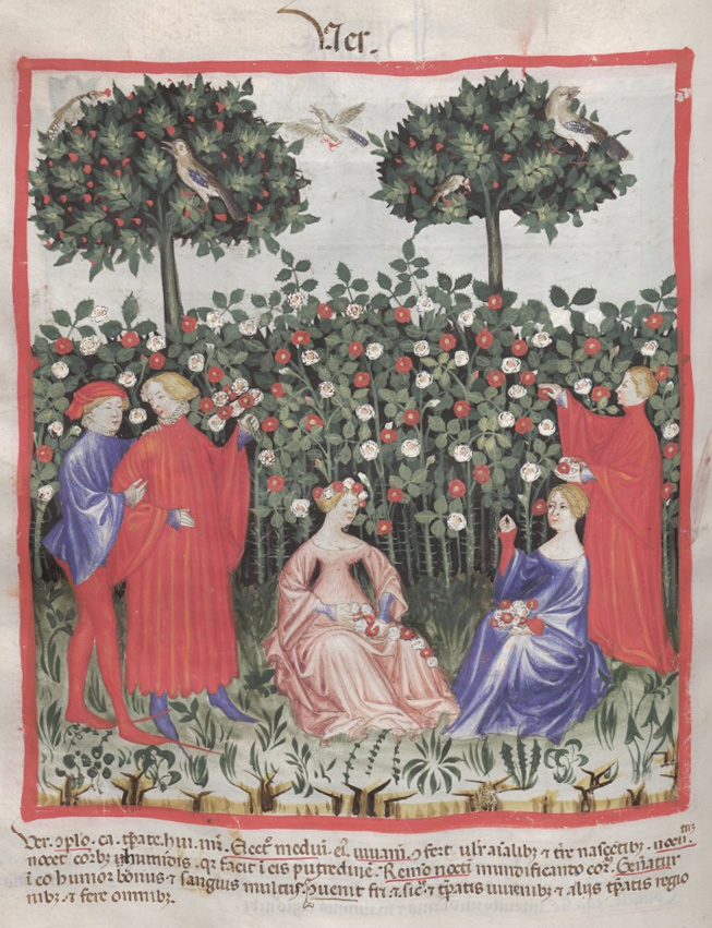 Ver illumination of a springtime scene
