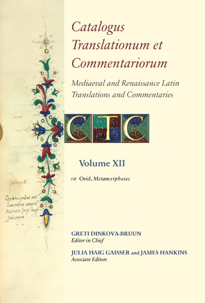Mediaeval and Renaissance Latin Translations and Commentaries: Annotated Lists and Guides, volume 12 Ovid, Metamorphoses
