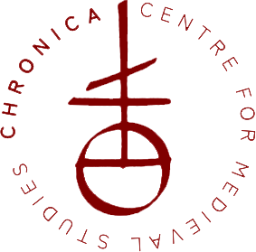 red and white Chronica logo