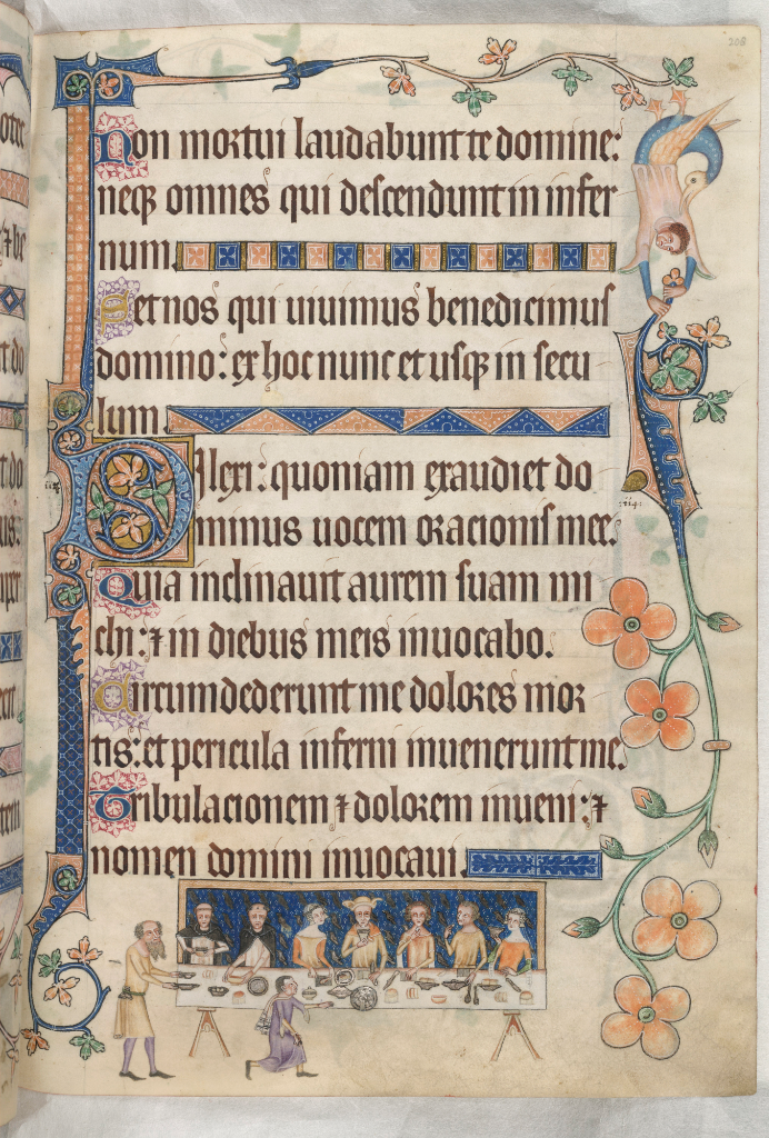 Lutrell Psalter, London, BL, Add MS 42130, f. 208r