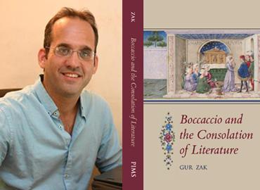 Gur Zak and his book, Boccaccio and the Consolation of Literature