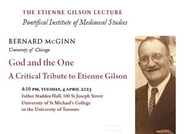 Etienne Gilson Lecture poster