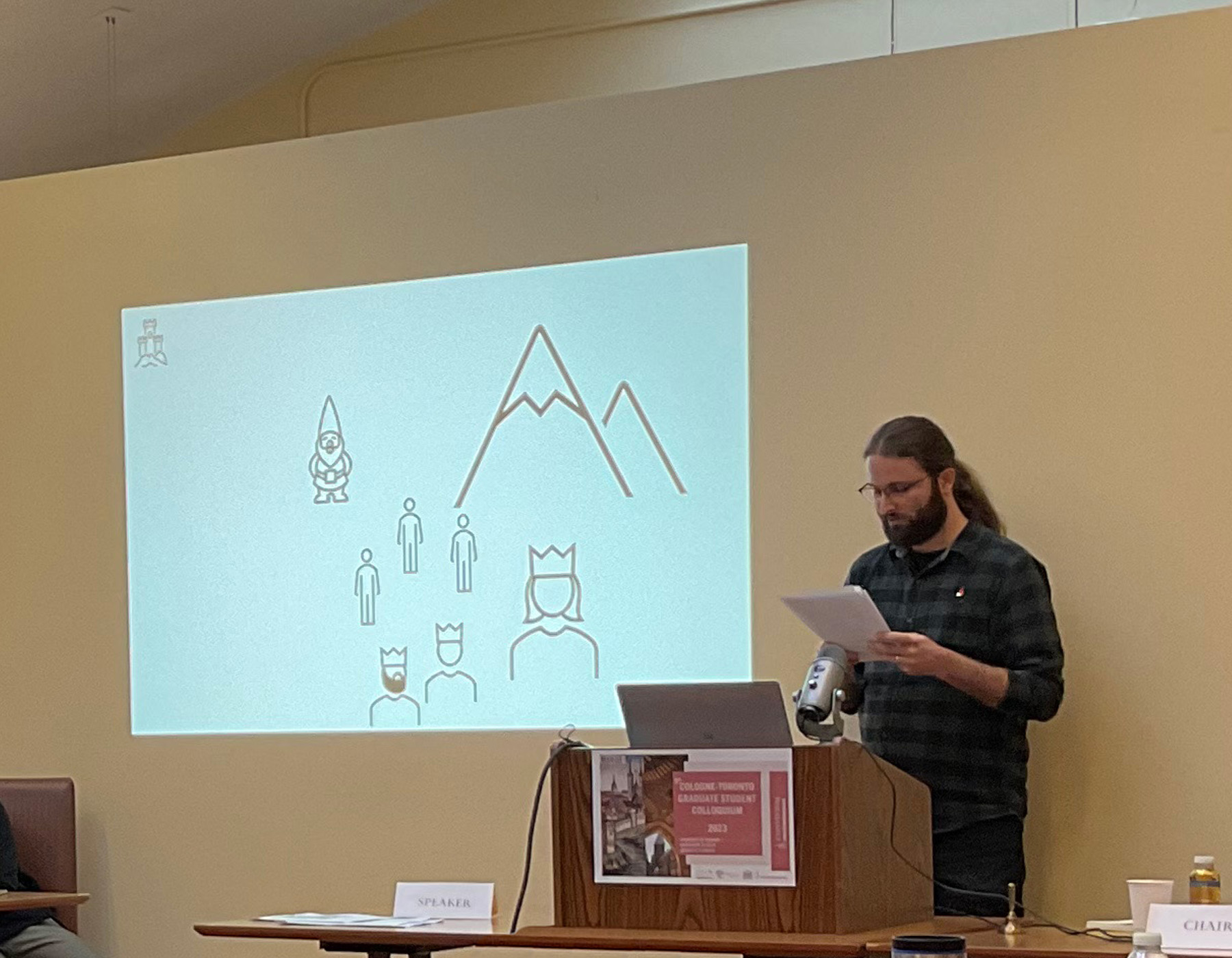 Florian Mueller at the Cologne-Toronto Colloquium